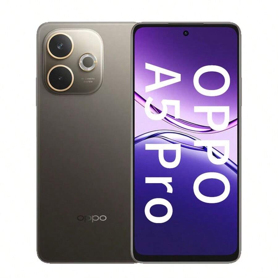OPPO A5 Pro 智能手机，全新智能手机，配备 5800mAh 电池、45W 快充、IP69 级防水、5000 万像素三摄。 - 多色 - 查看 1
