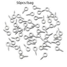 20pcs Stainless Steel Sheep Eye Screw Pins, Multi-Size 9-Shape Connectors For Handmade Jewelry DIY, Necklace & Keychain Accessories - Sheep Eye Screws - View 10