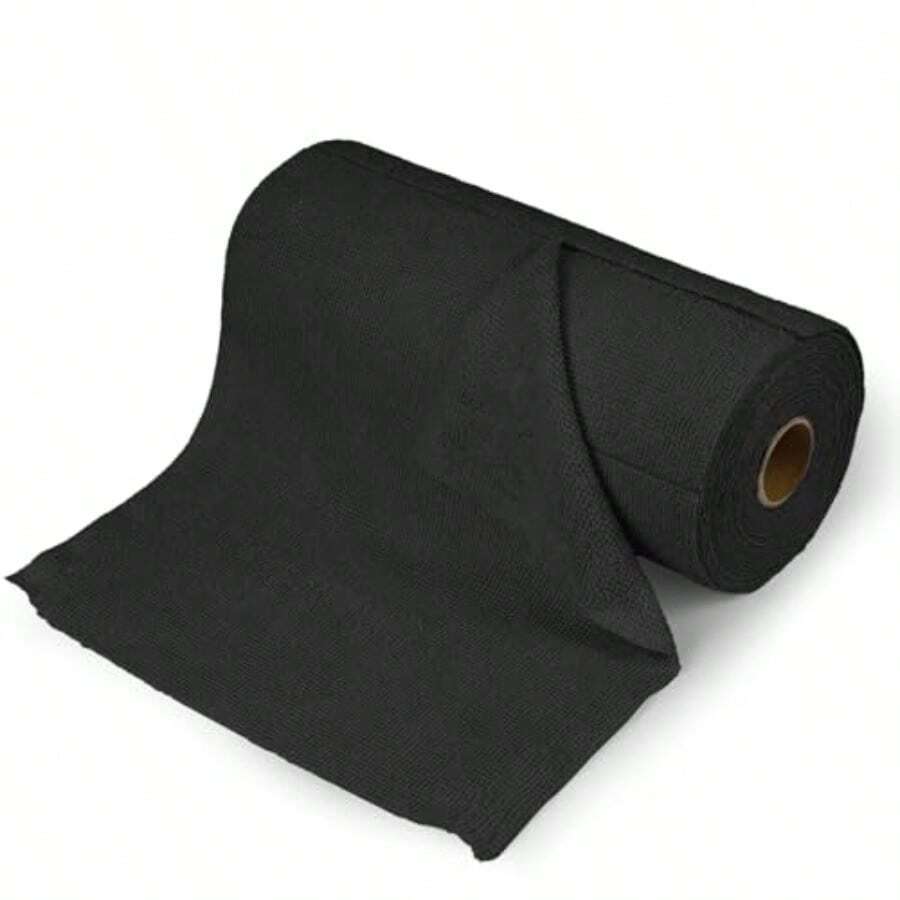 Kitchen Cleaning Paper And Cloth50PCS Microfiber Cleaning Cloth Roll 10*10 Tear Away Microfiber Towels Reusable Washable Cloth Paper Towels Multi-Purpose Cleaning Rags For Car Home Kitchen Garage Shop Black - 黑色的 - 查看 1