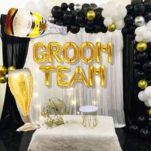 21 PCS Decoración de fiesta del equipo de novios Decoración para despedida de soltero con banda para el novio Globos de novio Decoración de la fiesta del futuro novio - 1 - Ver 6