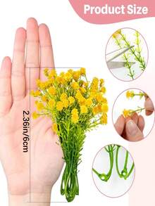 10 bông hoa giả rời - Phụ kiện hoa mini dùng cho sổ lưu niệm, vòng hoa, trang trí đám cưới, bó hoa, trang trí nhà cửa, nhiều màu sắc - Nhiều màu - Xem 3