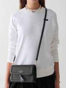 Kate Spade Túi đeo chéo KS dành cho nữ, túi xách nhỏ có dây đeo điều chỉnh được. - màu đen - Xem 2