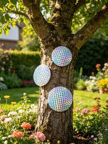 20 Stück/10 Stück/1 Stück Regenbogen reflektierender Anti-Vogel Laser Film, reflektierendes Anti-Vogel Band - Vogelabwehr Aufkleber, wetterfestes Material, geeignet für Garten, Terrasse und Außenbereich, ohne Strombedarf, Vogelabwehr für den Außenbereich, Schädlingsbekämpfung im Garten - K - Übersicht 7