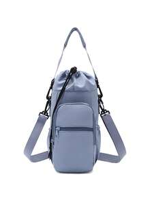 Nuevo portabotellas de agua multifuncional para exteriores - impermeable y a prueba de humedad, bolsa portabotellas de agua de gran capacidad con bolsillo para teléfono, correa para el hombro y asa ajustables. Ideal para caminar, ciclismo y deportes; regalo perfecto para entusiastas de actividades al aire libre. - Multicolor - Ver 15