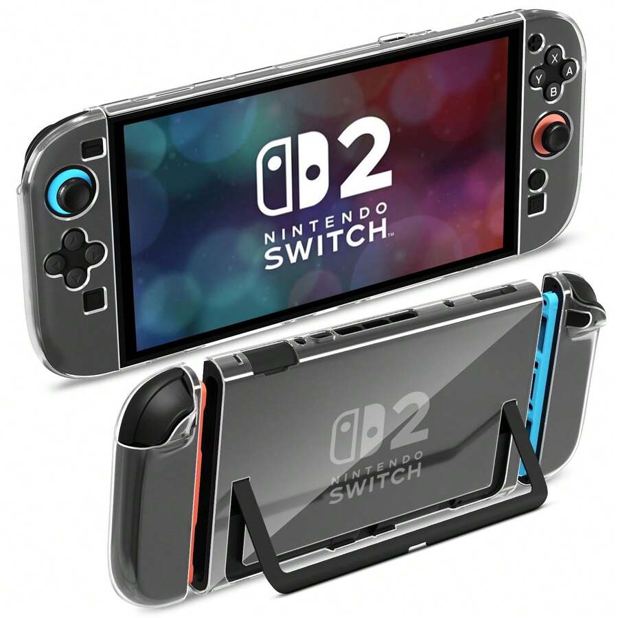 2/1 (2025) Switch透明保护壳 - 超薄保护壳，柔软TPU手柄和坚硬PC背板，防震防刮 - 查看 1