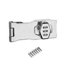 1 Set Cerradura de contraseña mecánica de 3 dígitos para gabinete, candado de de 3 pulgadas, cerradura de combinación sin llave, adecuada para gabinete, armario, puerta de mascota, buzón, cajón - CC - Ver 13