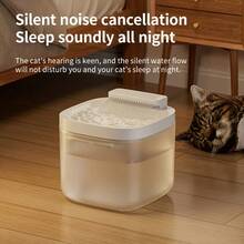 3L/101.45Oz Intelligent Pet Water Dispenser, Self-Refreshing Mechanism, USB Operated, Silent Functionality, Suitable For Cats And Small Animals - Easy To Maintain And Sturdy Pet Hydration System, Without Battery - 3L - View 6