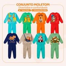 Baby Boy's 4-Piece Fleece Set - 2 Jackets + 2 Pants - 列印 - 查看 9