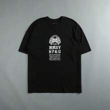 Darcsport T-Shirt,  Hip-Hop Brand, European And American Street Style, Hong Kong Style, Loose Fit, Couple's Pure Cotton T-Shirt - màu đen - Xem 4