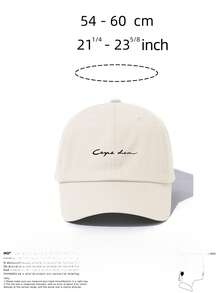 1pc Men's Casual Adjustable Letter Print Baseball Cap, Simple & Versatile For Daily Wear Unisex Cowboy Hats, Men's Cowboy Hats, Women's Cowboy Hats, Men's Washed Caps, Sun Hats, Adjustable Hats, Women's Sun Hats, Women's Baseball Caps, Women's Washed Caps, Men's Sun Hats, Unisex Baseball Caps, Women's Berets, Men's Baseball Caps, Women's Sun Hats, Washed Baseball Caps, Women's Hats, Women's Summer Hats, Women's Elegant Casual Hats, Women's Graduation Caps, Women's Trucker Hats, Y2K Hats, Adult Hats, Adjustable Hats, Baseball Caps - 黑色 - 查看 3