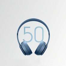 Solo 4 - Wireless Bluetooth On-Ear Headphones, Apple & Android Compatible, Up To 50 Hours Of  Life - Slate Blue - Blue - View 3