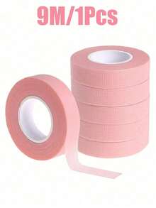 Băng keo nối mi (12 miếng/cuộn, 6 miếng/cuộn, 1 miếng/cuộn), băng vải màu hồng thoáng khí, thích hợp cho nối mi, nhẹ nhàng không để lại cặn, thân thiện với da và không gây kích ứng. - Nhiều màu - Xem 9
