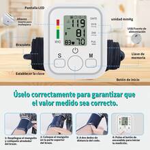Tensiómetro Digital de Muñeca Portátil | Monitoreo de Presión Arterial, Lectura Clara, Precisión Clínica para Uso en Hogar y Viaje - Blanco - Ver 2