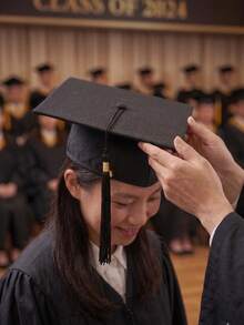 2顶成人黑色毕业帽，适合成人、高中、硕士毕业典礼、舞会、毕业派对装饰 - black - 查看 2