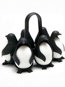 3-In-1 Penguin Shaped Egg Holder | Silicone Egg Cooker For Soft Or Hard Boiled Eggs, Holds 6 Eggs, Convenient For Cooking And Refrigerator Storage - View 8