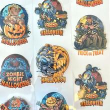 Băng dính Washi phong cách Gothic Halloween, chủ đề "Trick or Treat" với hình ảnh bí ngô, đầu lâu và tranh nghệ thuật đen tối, văn phòng phẩm thẩm mỹ cho sổ tay Bullet Journal và album ảnh. - 6cm*92cm - Xem 5