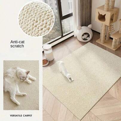 1-Pack Jute Cat Scratch Pad, Easy To Clean, Moisture Resistant, With Sisal Lining, Can Be Used As Cat Tree Or Toy, Protect Cat Claws.