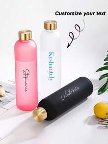Customized Sports Water Bottle, Personalized With Text And Graphics, A Stylish White Travel Mug Featuring Time Markers; High-Capacity Drinkware For Juice, Coffee, And Cold Water, Ideal For Outdoor Adventures, Camping, Picnics - Multicolor - View 2