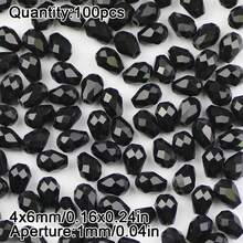 100颗水滴形玻璃珠，散珠，适用于DIY珠宝制作，如手链、项链、耳环等。 - diy玻璃串珠 - 查看 17