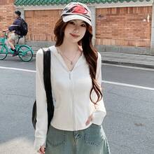 Women Lightweight Jackets - Ivory White - View 11