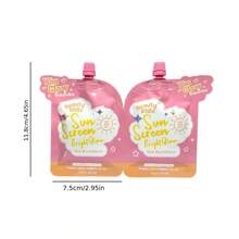 SPF 50+ Brightening Sunscreen 2-Pack, No White Cast Lightweight Sunscreen, Contains Sea Buckthorn & Niacinamide, Moisturizing Makeup Primer, Face & Body Sun Protection (2pcs/Set) - Baby Pink - View 8