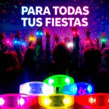 30 Pulseras Led Audiorítmicas Que se sincronizan con la Musica Ideal para Boda Concierto Batucada Fiesta 15 años Navidad Grduación Año Nuevo Glow Party Fiesta Neón - 1 - Ver 4