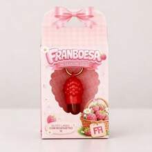 Raspberry Lip Gloss With Carabiner Keychain, Moisturizing Lip Gloss, 5g, Creative Design, Women's Makeup - 覆盆子 - 查看 6