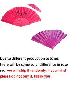 客製化照片與姓名 LOGO 婚禮扇，經典 DIY 扇，裝飾性高品質客製化，送給她、女友、爸爸、家人、媽媽、朋友、寵物的個性化禮物 - 彩色 - 查看 6