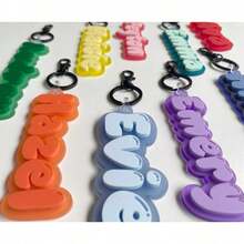 1PC Personalized Acrylic Keychain, Customizable For Team Member Gifts, Suitable For Handbag, Backpack Decoration, Gift Bag Tag, Fashion Gift For Women - Multicolor - View 5