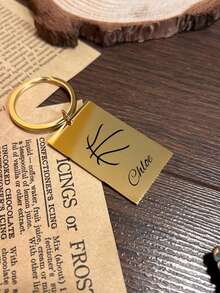 Personalized Name Keychain, Basketball Keyring, Stainless Steel Customized Text - Mother's Day Gift, Valentine's Day Gift, Father's Day Gift, Birthday Gift - Style 4 - View 5