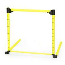 Portable Adjustable Hurdles With Measuring Scale, Detachable Agility Training Equipment For Track Soccer Football, Indoor Outdoor Speed & Jumping Training - Yellow - View 6