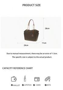 Michael Kors Jet Set Travel Printed Women's Shoulder Bag 35S4GTVT3B BROWN - 深棕色印花/橡果棕色35S4GTVT3B BROWN - 查看 8