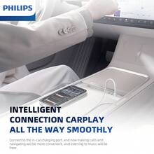 PHILIPS 飞利浦 USB-C 白色数据线，升级版编织尼龙材质，支持 60W 低温快充，2 米高速 Type-C 充电线，适用于安卓手机/平板电脑/笔记本电脑。Type-C 充电适配器编织数据线，兼容 iPhone 17/16/15/Pro/Plus/Max、三星等设备 - 白色 - 淺藍色 - 查看 6