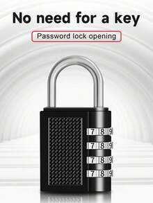 4-Digit Combination Lock, Keyless, Waterproof. Suitable For Helmet Lock, Storage Cabinet, Various Boxes, Travel Gear - Combination Lock - View 1