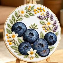 Fruit Series Hand Embroidery DIY Kit, Multiple Styles Available, Beginner Friendly Tool Set, Healing Home Decor, Gift For Friends - Multicolor - View 10