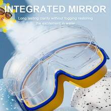 1pc High Definition Large Frame Swimming Goggles, Professional Waterproof Anti-Fog Swim Goggles, Diving Mask, Hair Washing Tool - Multicolor - View 4