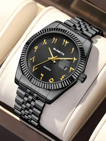 SUNKTA LIGE Men Watch Top Brand Stainless Steel Watches For Men Sport Date Waterproof Quartz Watches Men Chronograph