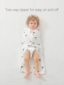 1pc Baby Surrender Style Anti-Startle Swaddle, Infant Spring/Autumn Swaddle, Versatile Baby Sleeping Bag - Multicolor - View 7