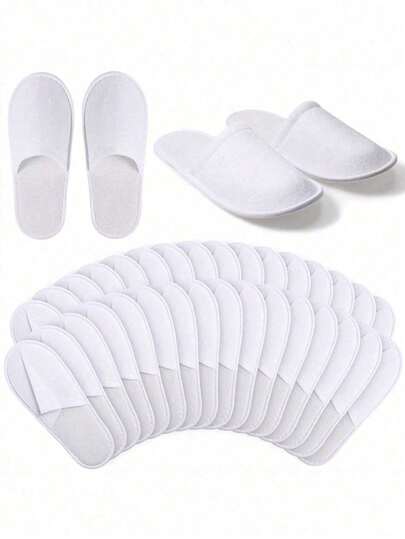 1/2/3 đôi dép lê trắng, dép đi trong nhà unisex, thích hợp cho du lịch hàng không, phòng khách sạn, nhà ở, đồ dùng khách sạn, đồ dùng vệ sinh, dụng cụ gia đình, đồ dùng học tập, dùng cho khách sạn, nhà ở, du lịch, 1 bộ
