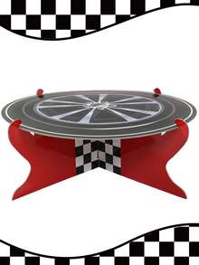 1 Set Racing Theme Cupcake Stand, Racing Party Cupcake Holder, Birthday Dessert Cake Display Rack, Racing Theme Birthday Party Cake Decor, Food Tray, Birthday Party Tabletop Centerpiece, Kitchen Cake Decor, Racing Birthday Decor, Baby Shower Decor, Racing Party Supplies, Birthday Gift, Party Favors - Racing - View 7