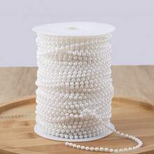 5~50Meters Faux Pearl String Line Artificial Pearls String 4/6/8mm Bead Chain For Craft Garland Flower Wedding Decor - Multicolor - View 22