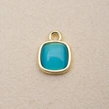 1 Buah Set Liontin Berlapis Emas, Bentuk Hati/Bintang/Bunga/Matahari/Elemen Batu Permata Geometris, Liontin Perhiasan DIY Elegan dan Serbaguna - matahari - View 17