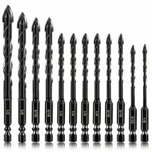 12pcs Professional High Cobalt Alloy Drill Bit Set, Suitable For Tile, Glass, Metal, Brick, Concrete, Ceramic, Plastic - C - View 8