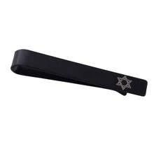 Star Mens Tie Clip Silver Star Of David  Decorations Hexagram Tie Clips Bar For Birthday Christmas Party - Black - View 1