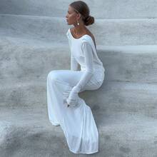 Women Maxi Dresses - trắng - Xem 6