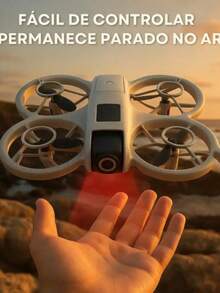 Drone Mini com Câmeras, Sensor de Evitação 180°, Fluxo Óptico, Estabilização, Luz LED e Manobras 360°, Drone Quadricóptero, Mini Drone Profissional, Drone Mini com Câmera HD  + 2 Baterias I Drone de Diversão para Criancas e Iniciantes - Visão 6