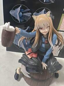 1 mô hình Horo dễ thương mới từ anime "Spice And Wolf", tư thế ngồi xô, thích hợp trang trí kệ sách/vỏ máy tính, tượng anime, mô hình nhân vật, quà tặng ngày lễ, hàng hóa dành cho người hâm mộ, búp bê vẽ tay, điêu khắc chi tiết, đồ sưu tầm Otaku. - Nhiều màu - Xem 7