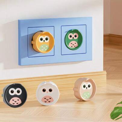 8pcs Of European Standard Socket Covers - Dustproof And Shockproof, Suitable For 2-Pin 2-Phase Power Sockets, Providing Safety Protection For Home And Office