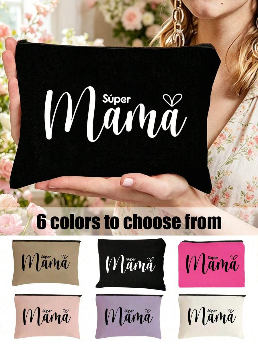 Túi đựng mỹ phẩm dành cho nữ chủ đề Ngày của Mẹ với thiết kế chữ "Mama" nghệ thuật - Món quà hoàn hảo dành cho mẹ. Túi đựng đồ vệ sinh cá nhân khi đi du lịch, túi đựng mỹ phẩm, túi đựng đồ dùng thiết yếu hàng ngày. Túi mua sắm đa năng chất lượng cao, phù hợp cho văn phòng, kỳ nghỉ, mua sắm và các hoạt động ngoài trời. Một món quà lưu niệm hoàn hảo cho kỳ nghỉ, quà tặng Ngày của Mẹ, quà sinh nhật, phụ kiện du lịch. - Nhiều màu - Xem 1