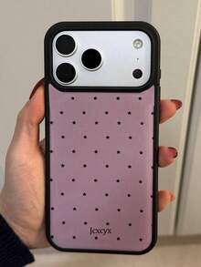 可爱简约粉黑星图案时尚闪亮防震手机壳，适用于 17 Pro Max、11、12、13、14、15、16 Pro Max，IMD 防摔保护套，春季礼物 - 星星 - 查看 4